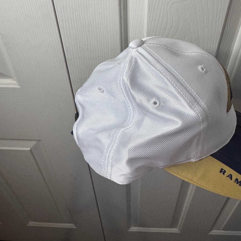 St Louis Rams Reebok NFL Equipment Strapback Hat‎ Ribbed Rubber Bill New Flawed - Picture 10 of 12